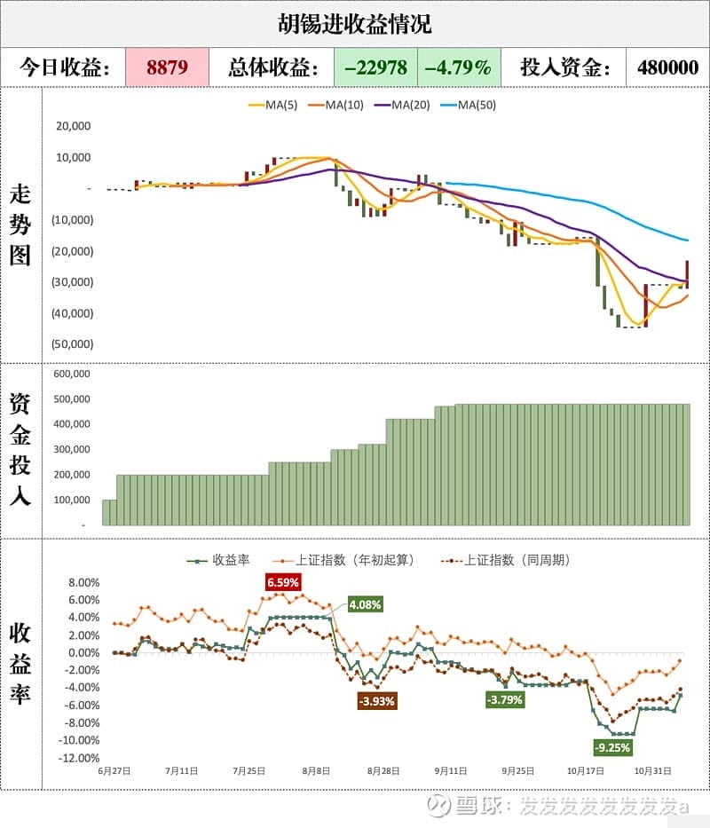 胡锡进收益