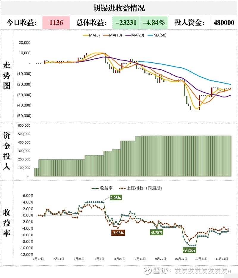 胡锡进收益