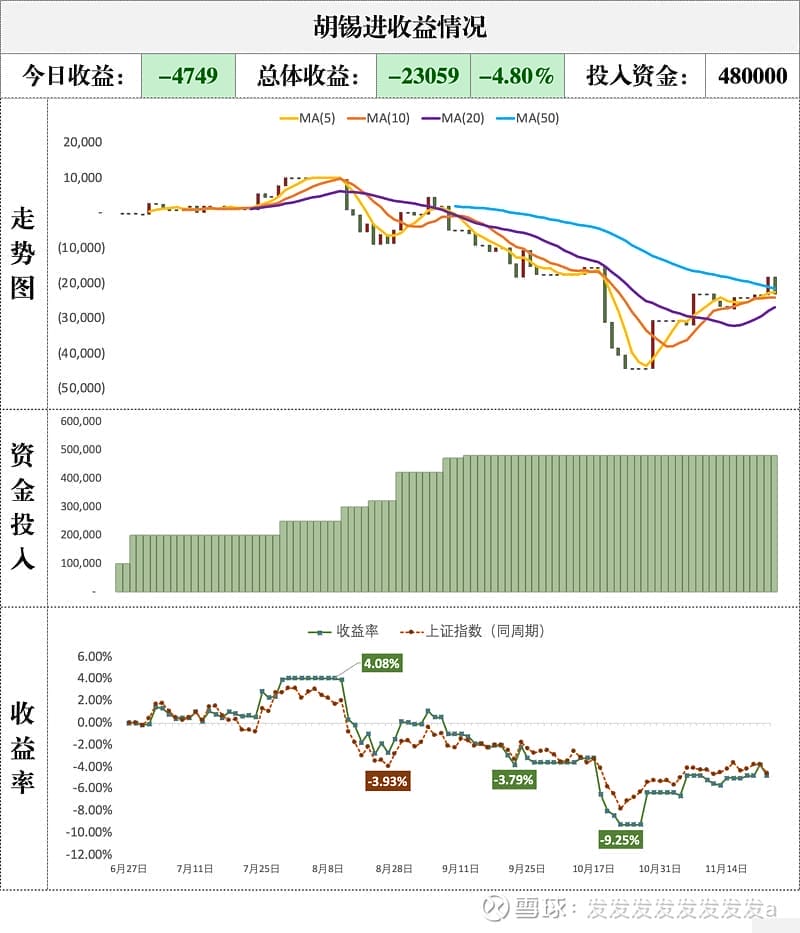 胡锡进收益