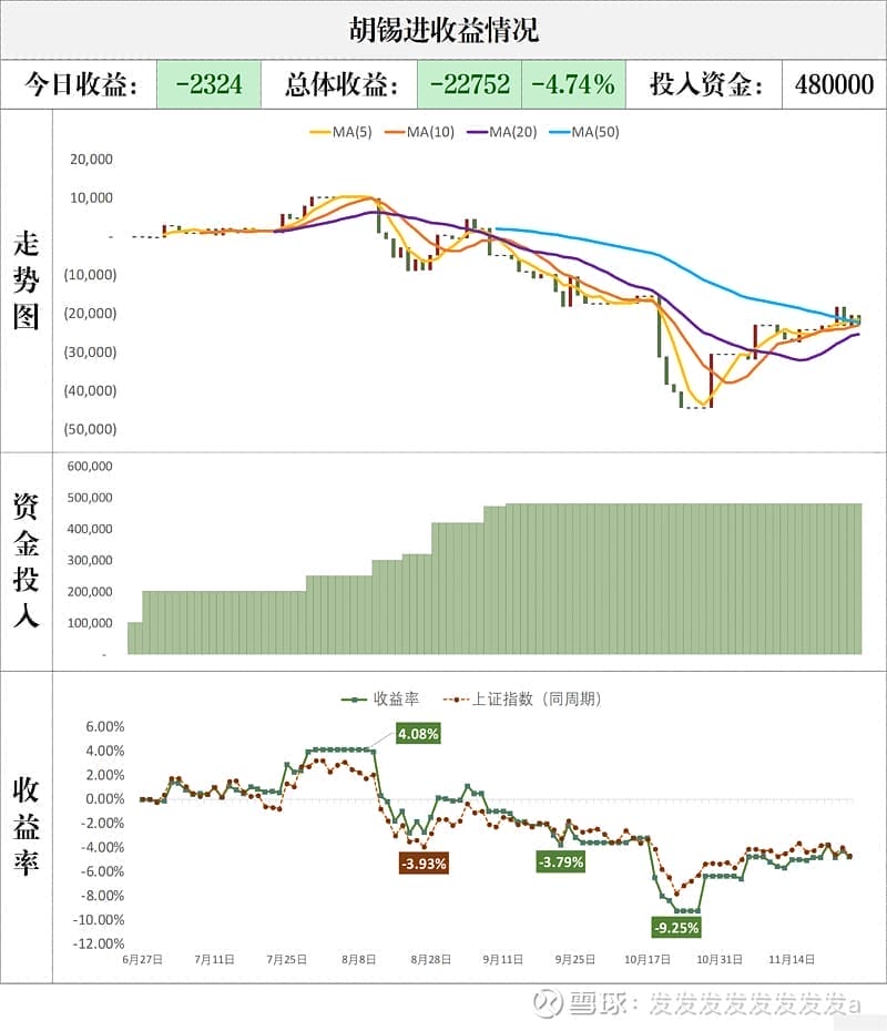 胡锡进收益