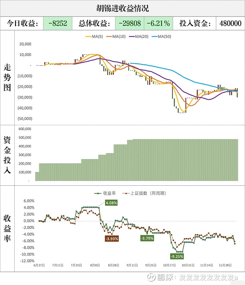 胡锡进收益