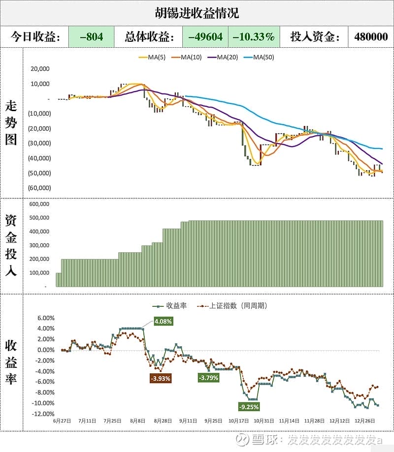 胡锡进收益