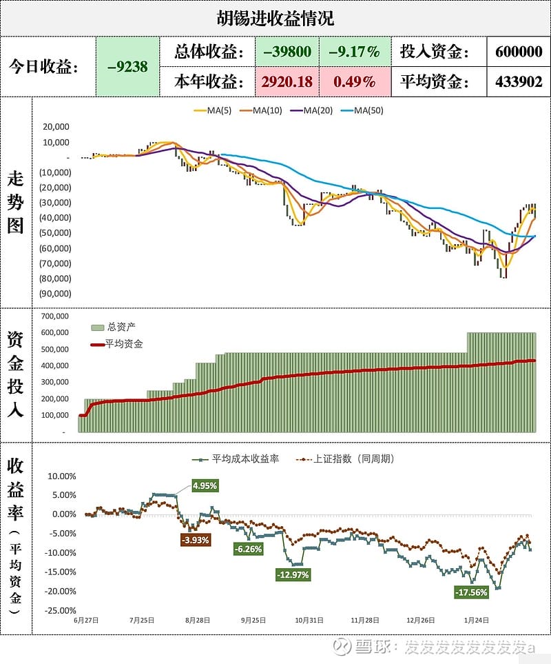 胡锡进收益